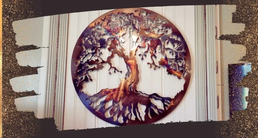 Metal tree of life wall decor